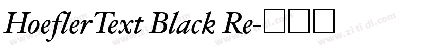 HoeflerText Black Re字体转换